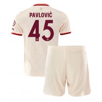 Bayern Munich Aleksandar Pavlovic #45 Tredje Dräkt Barn 2024-25 Kortärmad (+ Korta byxor)